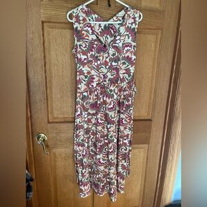 Adventura organic cotton dress size XL Floral Sleeveless Dress
